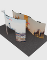 Portable Exhibit Display  3m x 6m - Model 6.