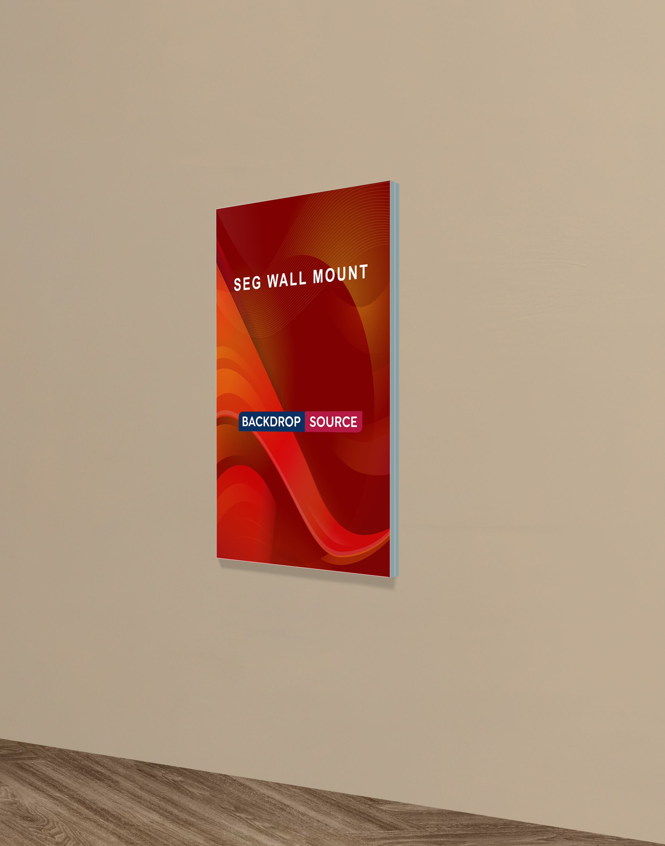 Wall-Mounted SEG Fabric display - 20mm Depth