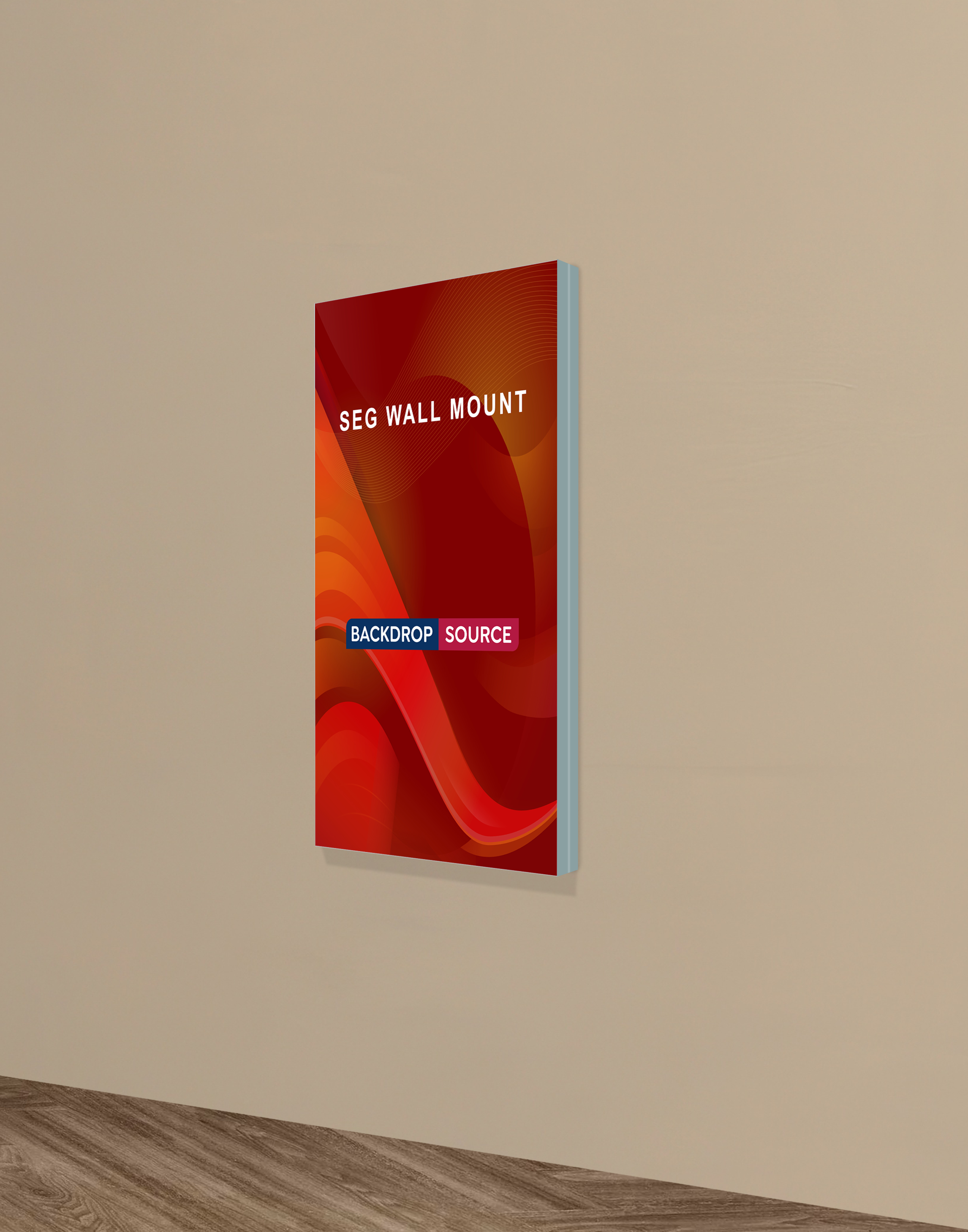 Wall-Mounted SEG Fabric display - 40mm Depth