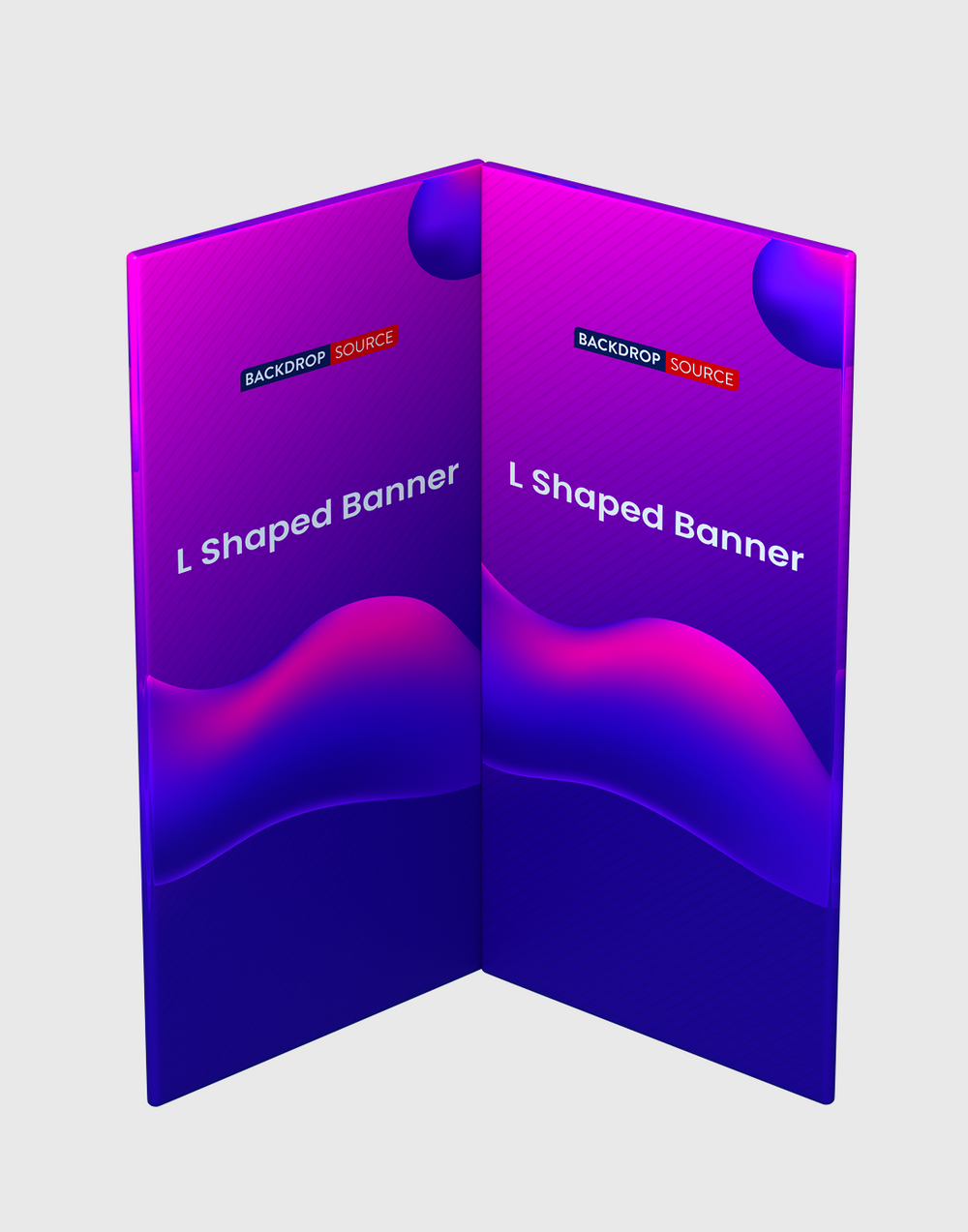 L Shaped Banner (Square Corners).