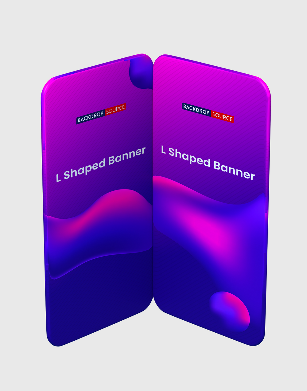 L Shaped Banner (Square Corners).