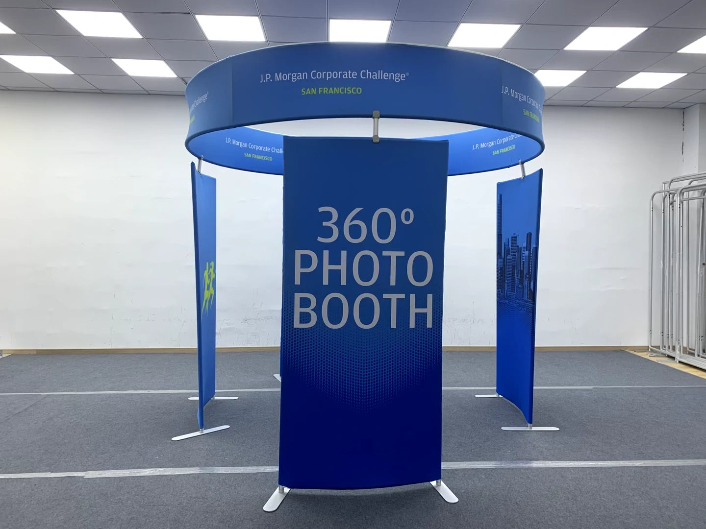 360 View 4 Panel Photo Booth Enclosure Exhibition Display