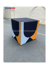 5 Sets of Stretch Fabric Displays for Product Showcase.