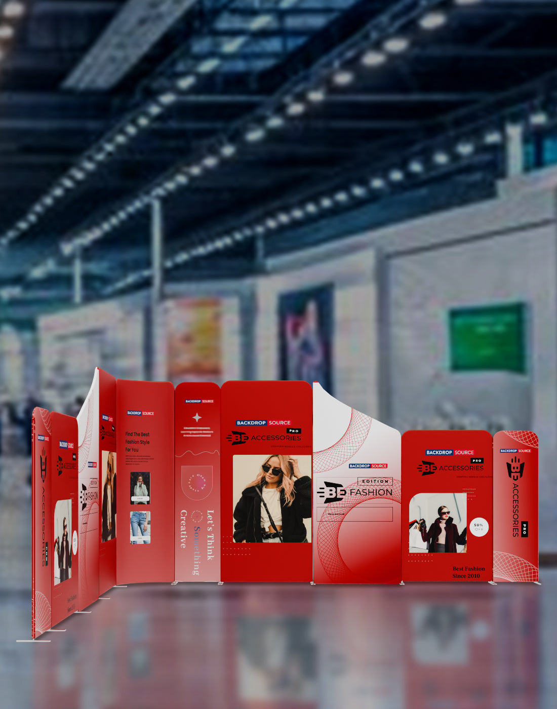 Magnetic Fabric Booth Display - Model 5 (4 x 4m)