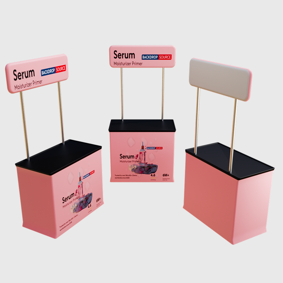 Convertible Podium Case with Header.