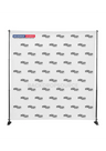 Fabric Backdrop Media Wall with Adjustable Stand.