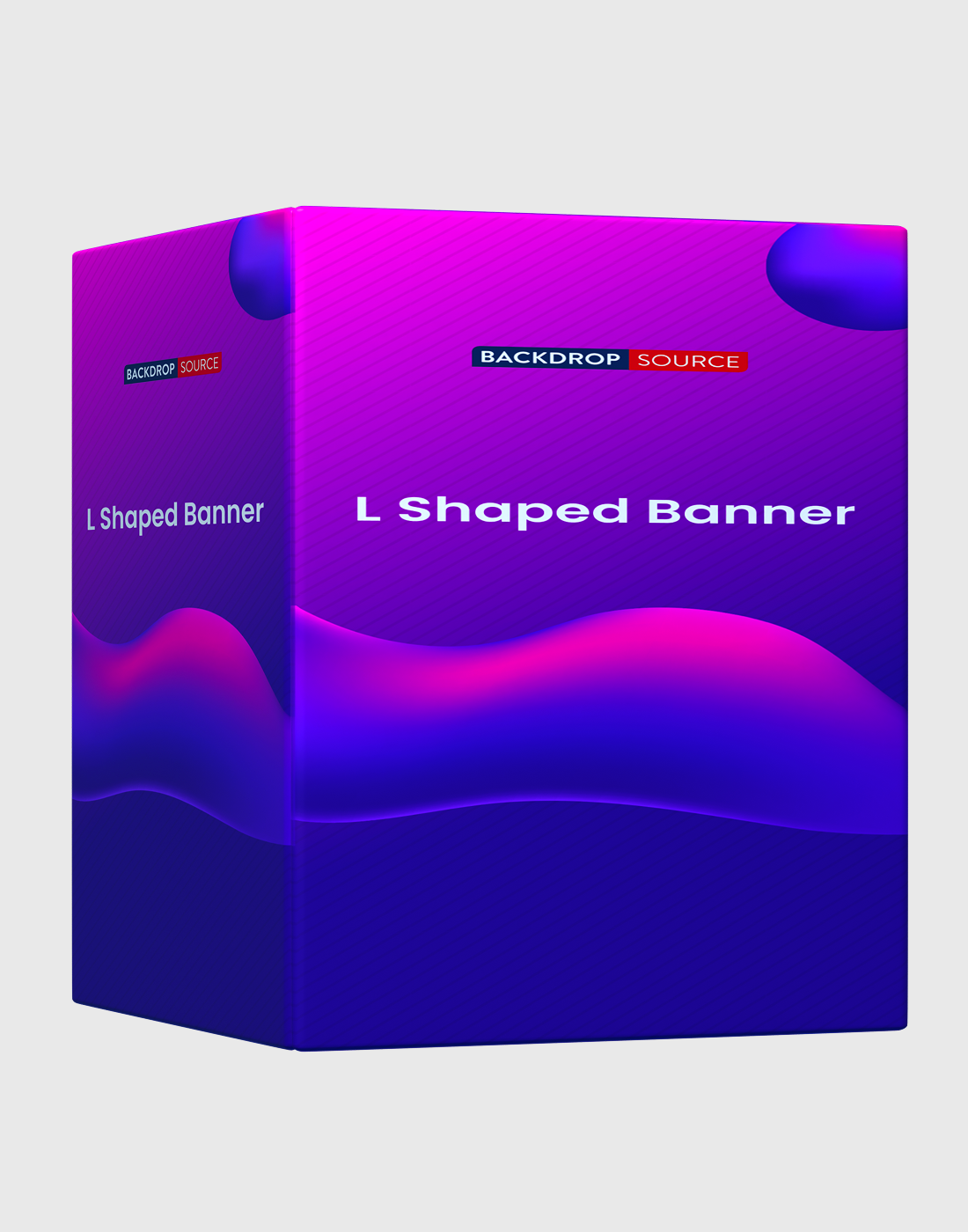 L Shaped Banner (Square Corners).