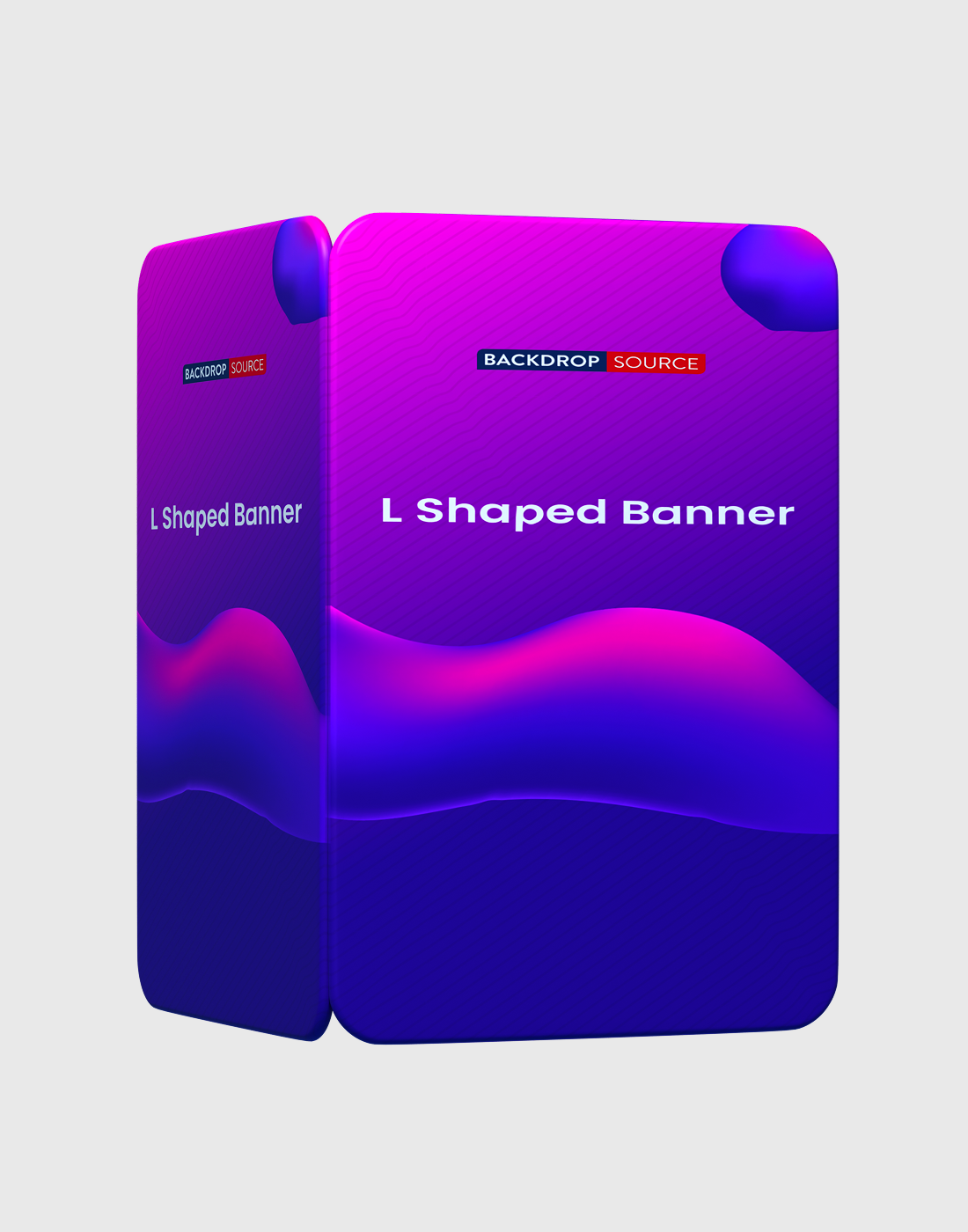L Shaped Banner (Square Corners).