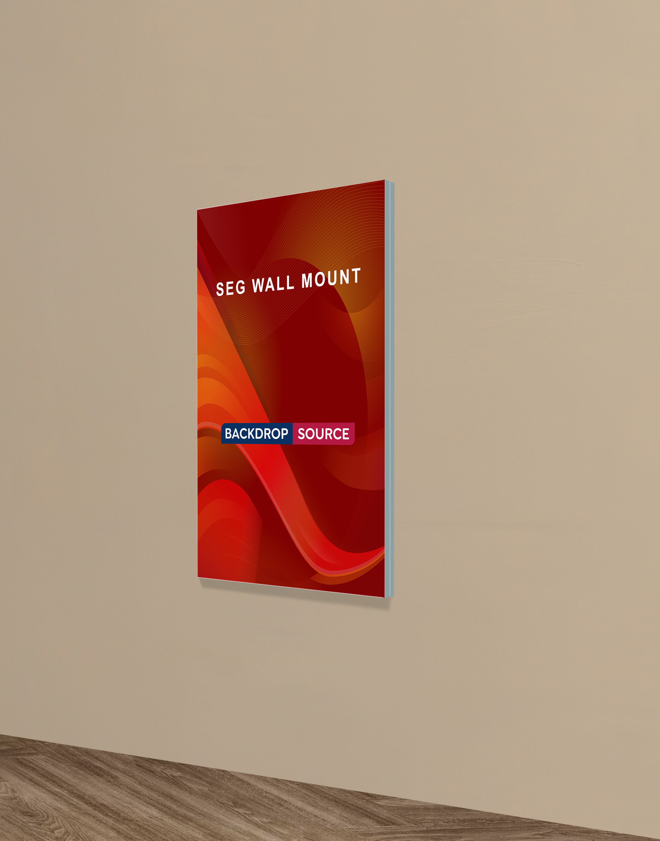 Wall-Mounted SEG Fabric display - 20mm Depth