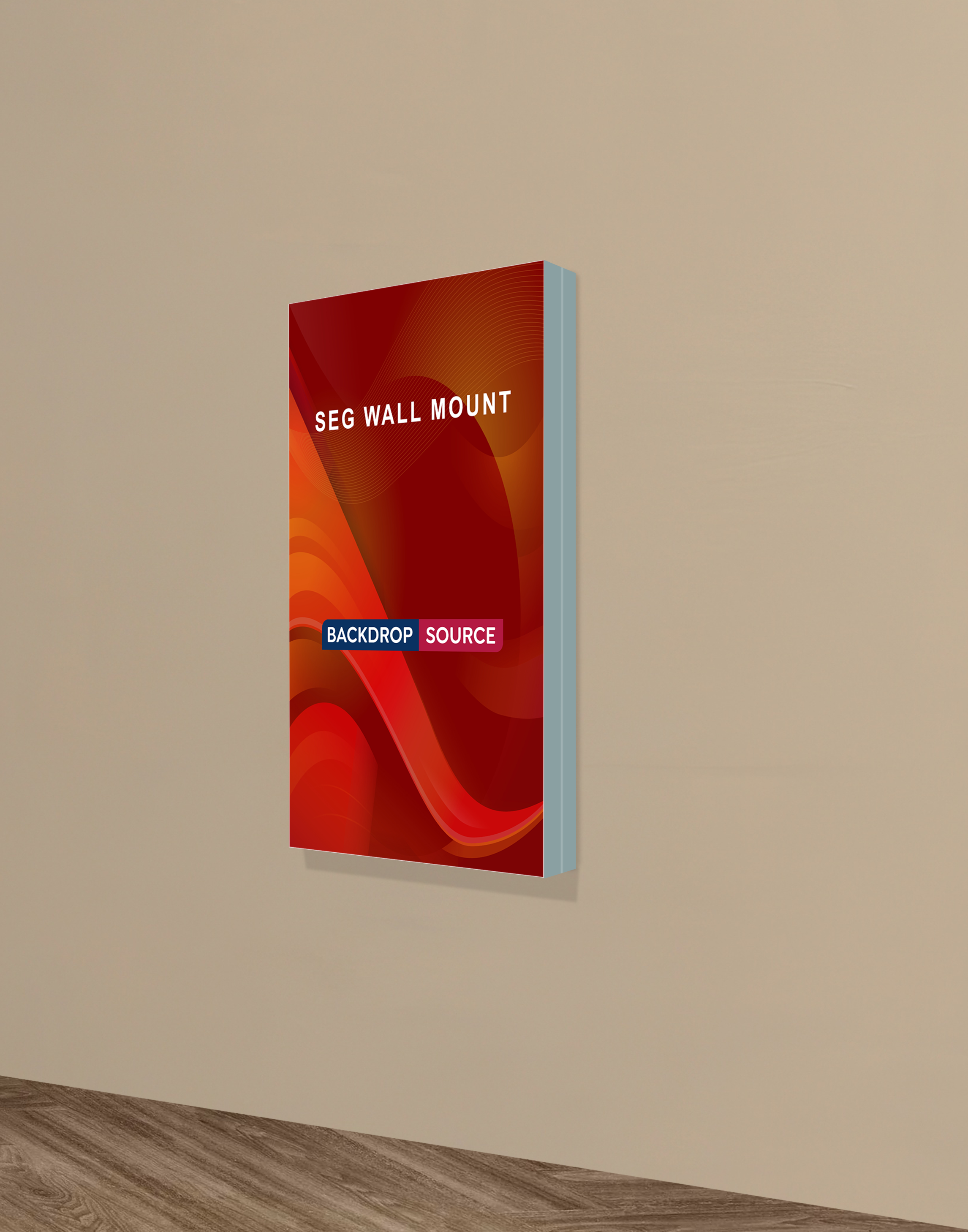 Wall-Mounted SEG Fabric display - 60mm Depth