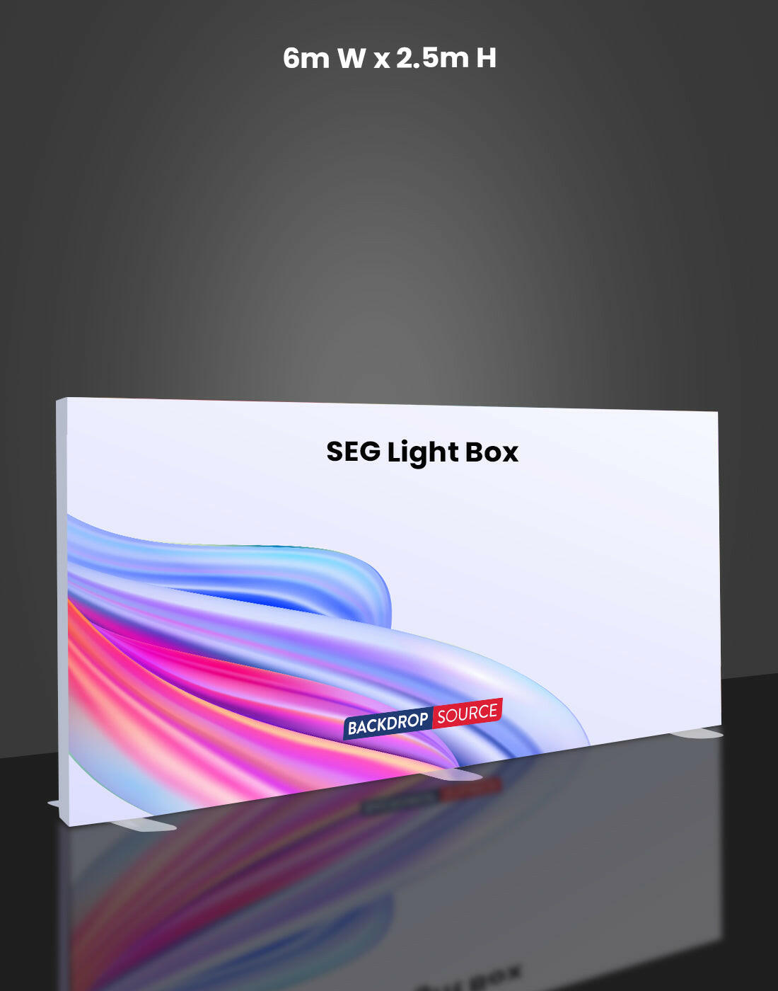 Seg Light Box Examples 6m W x 2.5m H SEG Fabric LED Light Box Display – Backdropsource NZ