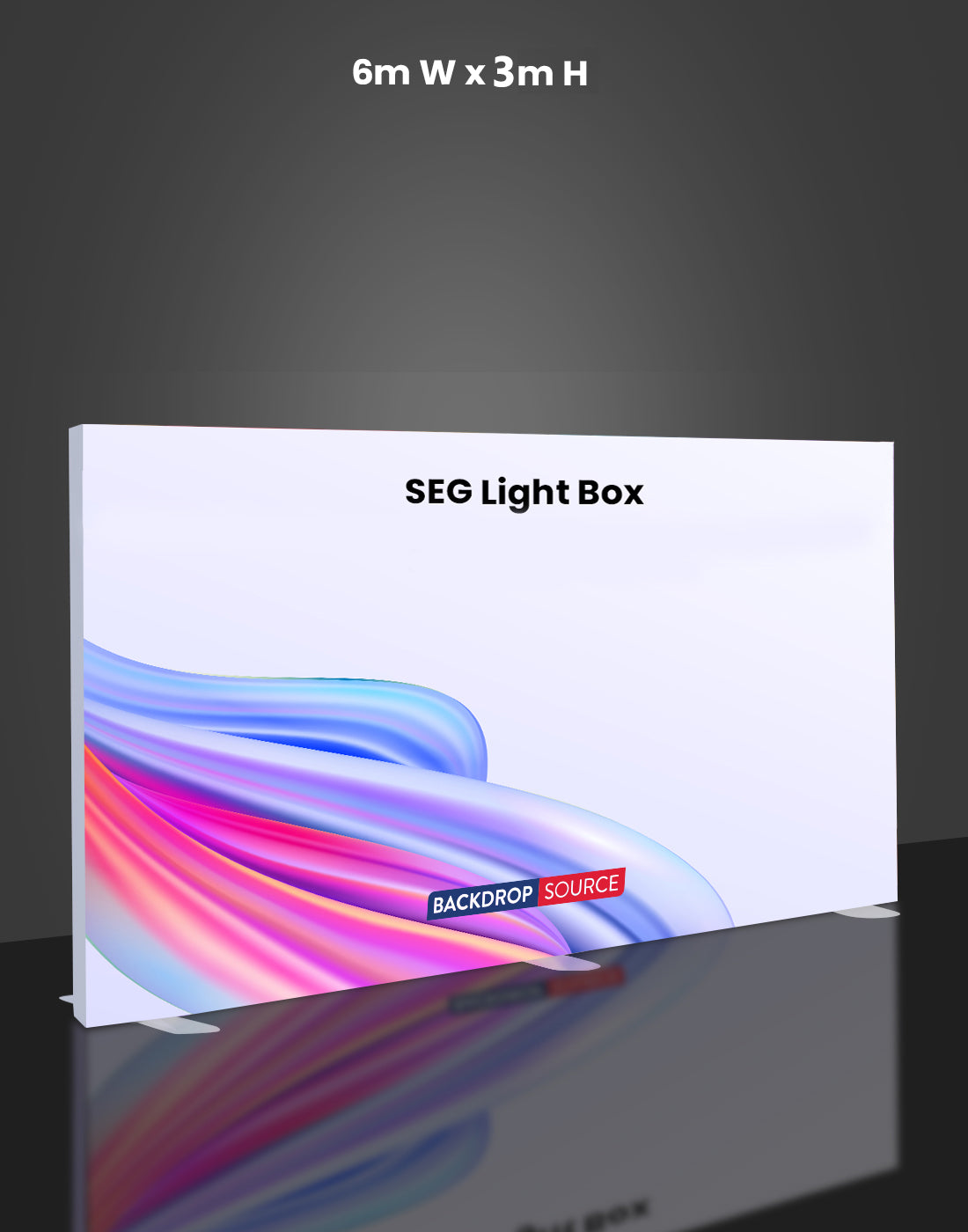 SEG Frameless Fabric LED Light Box Display - 6m W