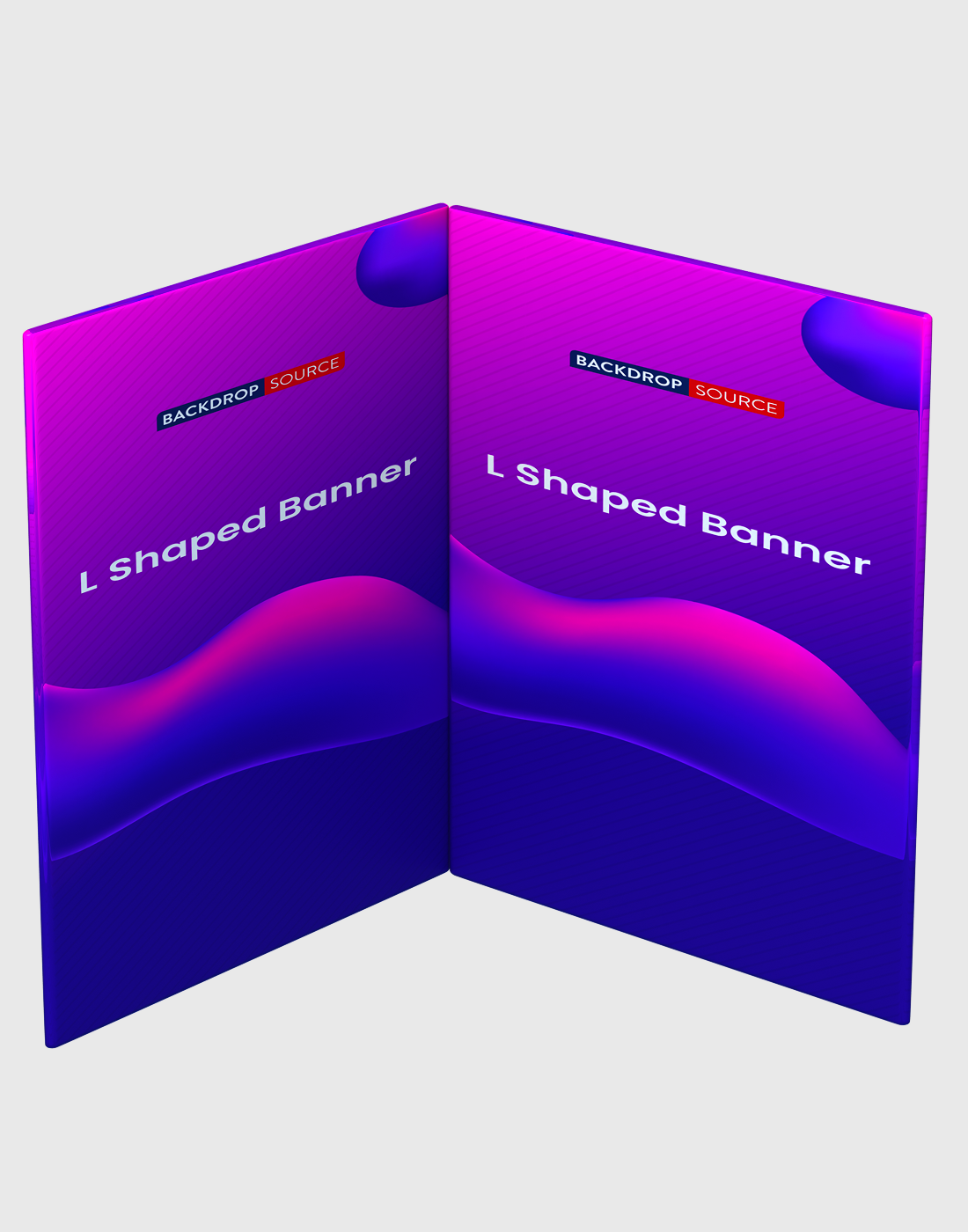 L Shaped Banner (Square Corners).