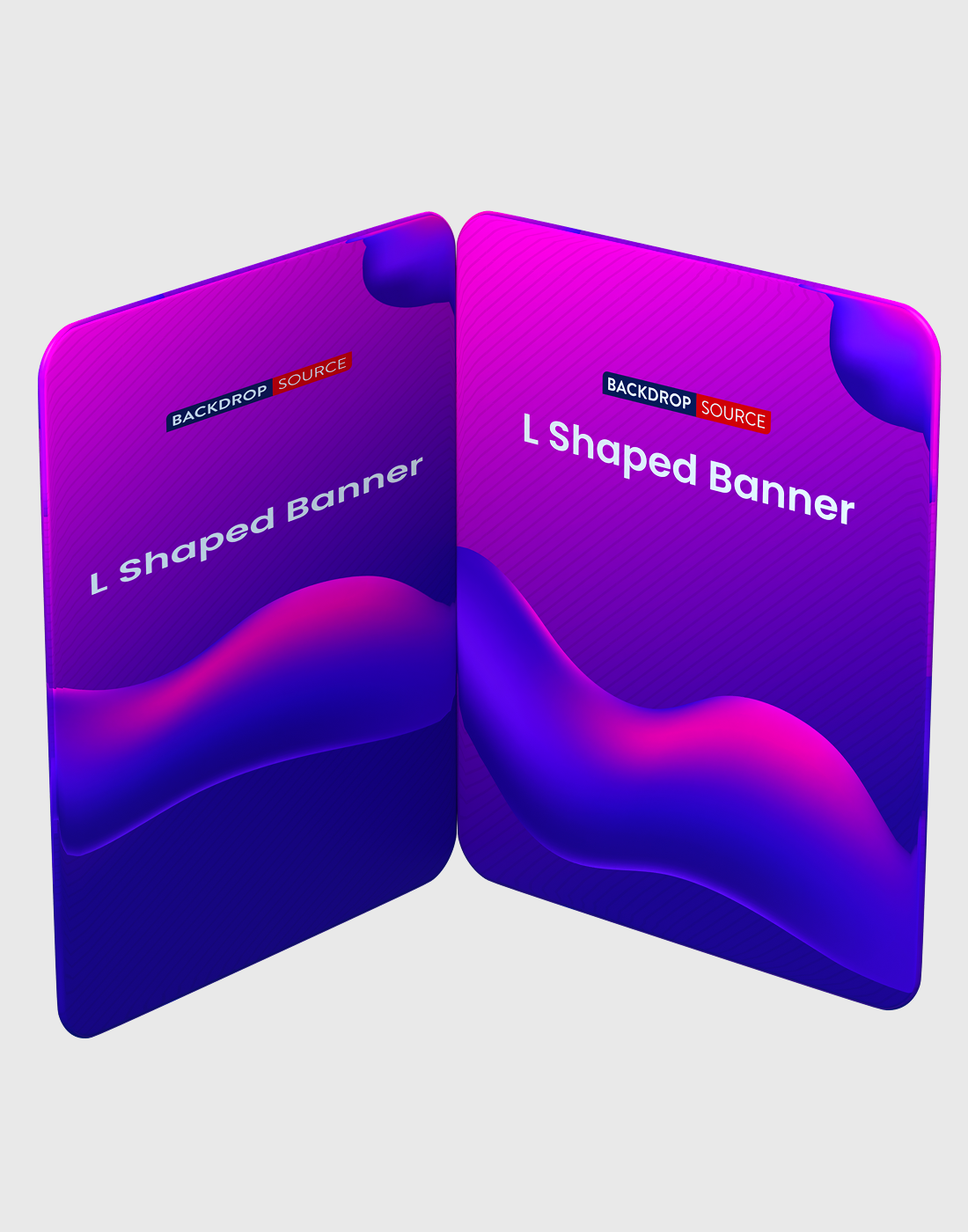 L Shaped Banner (Square Corners).