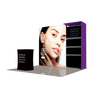 3x3m Fabric Wall Booth Kit with Shelving & LED Counter