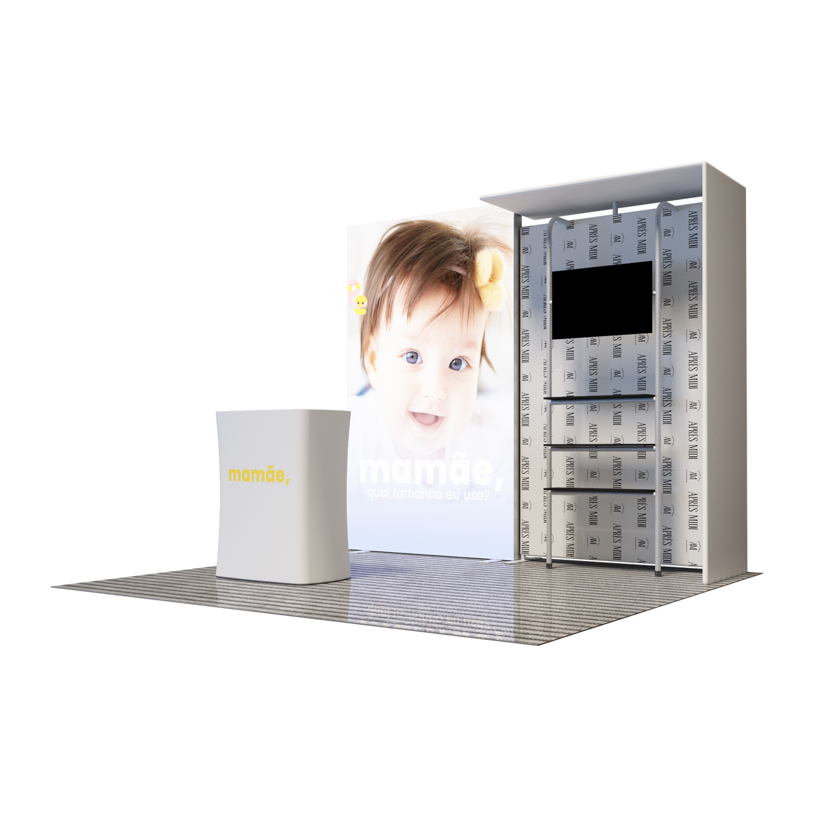 3x3m Backlit SEG Fabric Wall Display