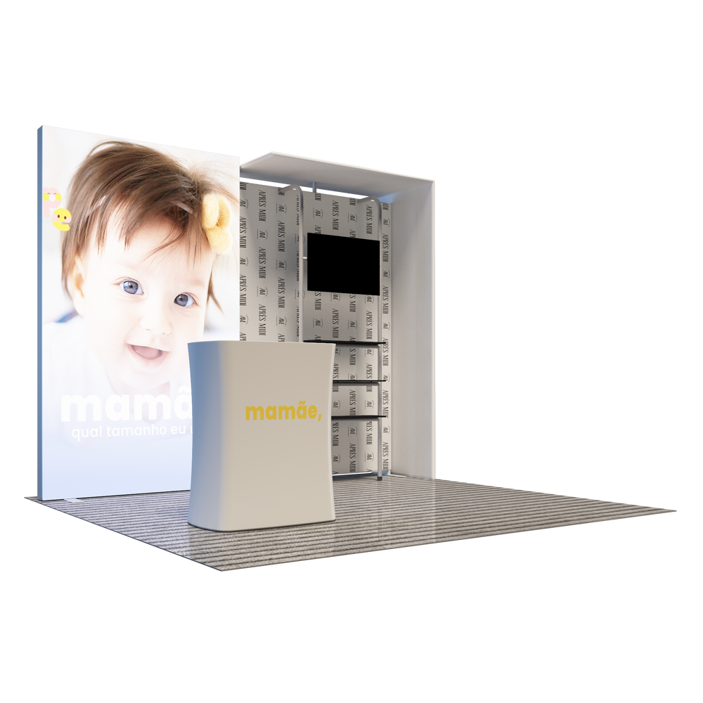 3x3m Backlit SEG Fabric Wall Display