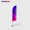 Angled Feather Fabric Flag