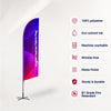 Angled Feather Fabric Flag