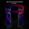 360 View 4 Panel Photo Booth Enclosure Exhibition Display