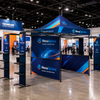 3m x 3m Fabric Canopy Kit with L-Shaped Wings & 4 TV Displays