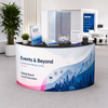 Fabric Trade Show Reception Desk – 1.5m Wide