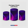 Pentagon  Stand with Plinth