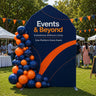 House Shaped Customized Backdrop Stand