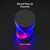 Backlit Fabric Round Pop Up Counter