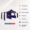 3m x 3m Fabric Canopy Kit with L-Shaped Wings & 4 TV Displays