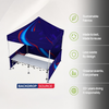 3m x 3m Fabric Event Tent with Folding Counter Table