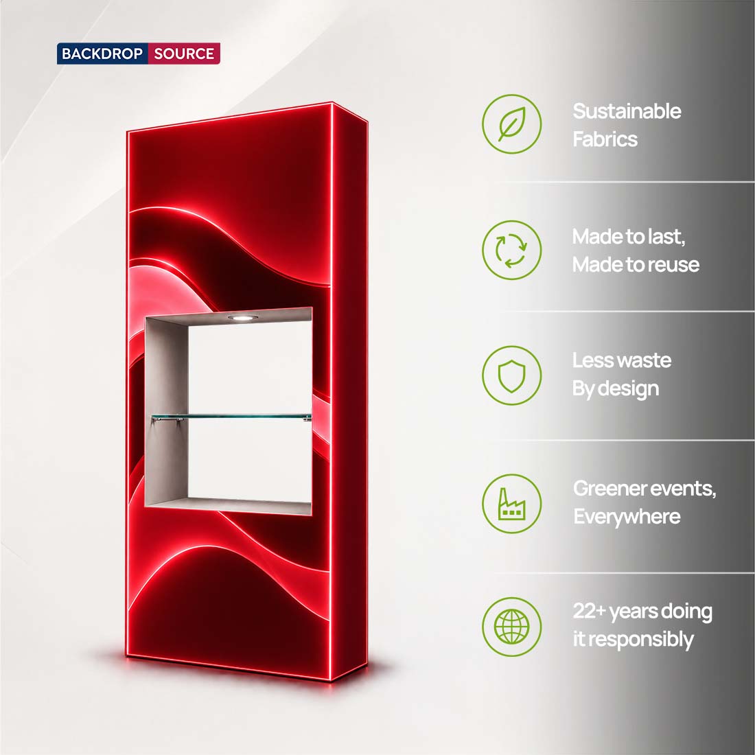 SEG Popup - Internal Showcase with Recessed LED Ring
