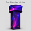 Fabric Tower Column Stand with Circle