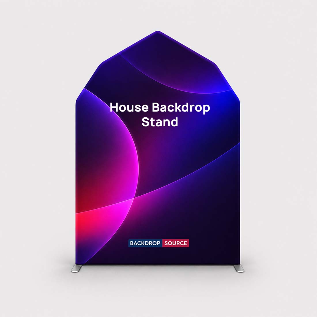 House Shaped Customized Backdrop Stand