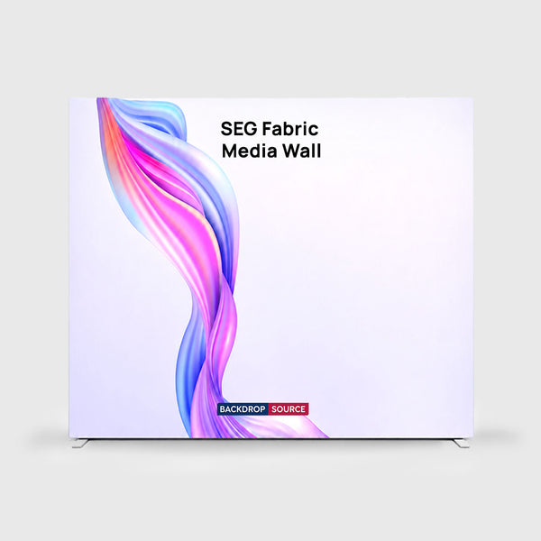 Non-Backlit SEG Fabric Media Wall - 3m W