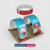 3x6m Round Arch Booth Kit with 2 TV Mounts & Hanging Sign
