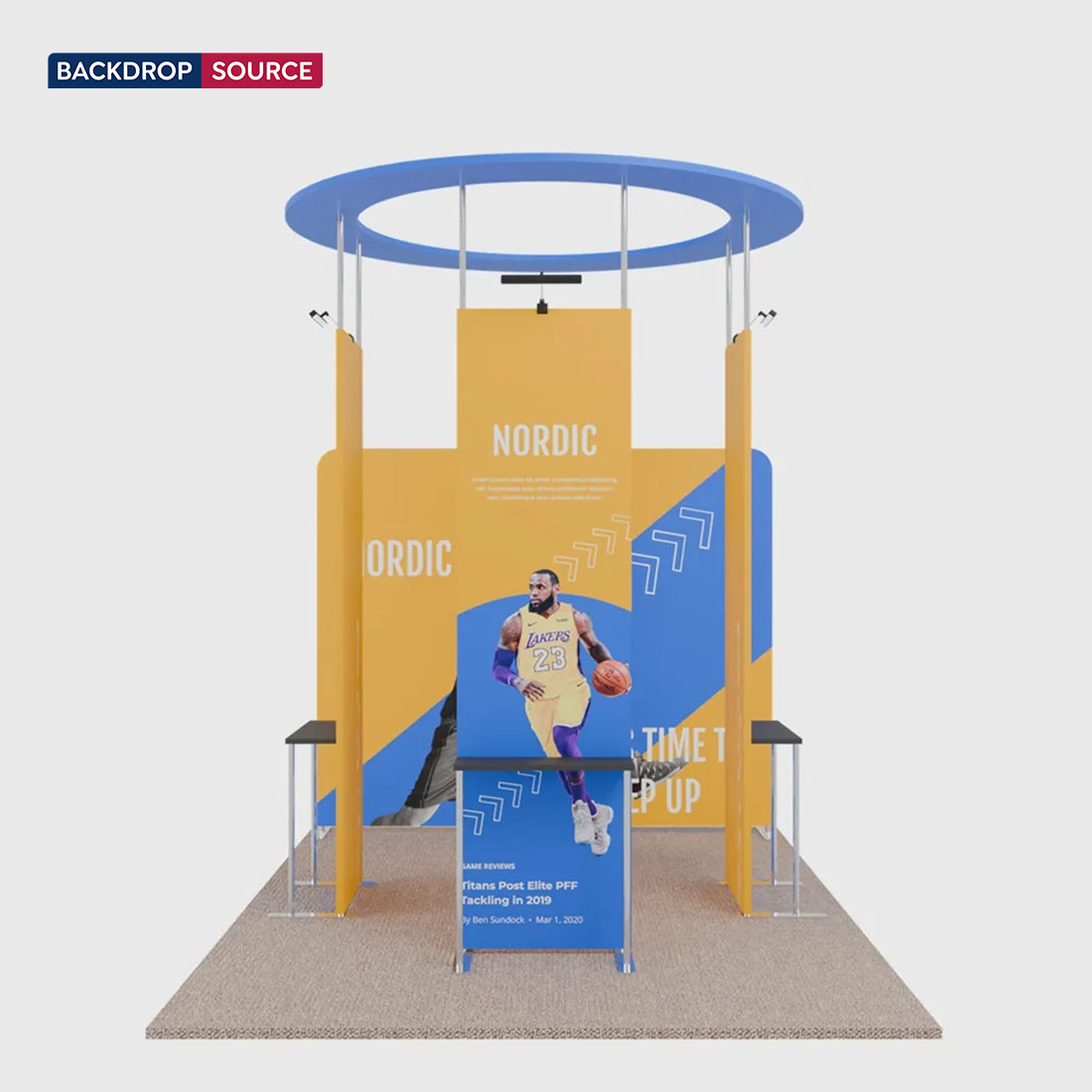 3x3m Straight Fabric Wall Display