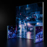 3x3m Backlit SEG Three-Wall Booth Kit with 2 Sidewalls