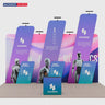 6x3m Booth Kit with 6m Backwall, Slanted Towers & Counter