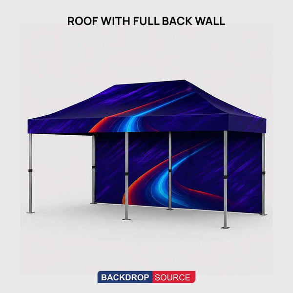 Heavy Duty Fabric Canopy Tent – 6m W x 3m H