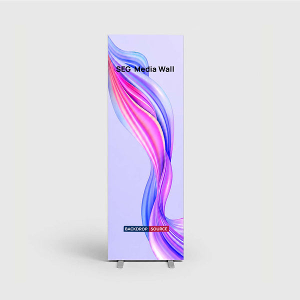 Non-Backlit SEG Fabric Media Wall - 0.85m W x 2m H