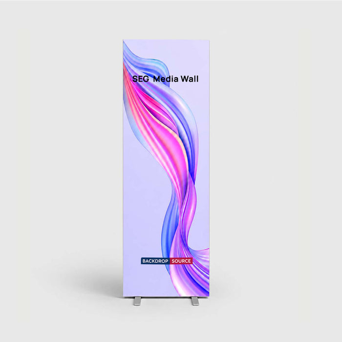 Non-Backlit SEG Fabric Media Wall - 0.85m W x 2m H
