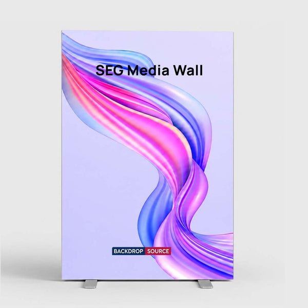 Non-Backlit SEG Fabric Media Wall - 1.2m W x 2m H