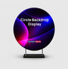Custom Circle Fabric Backdrop Display