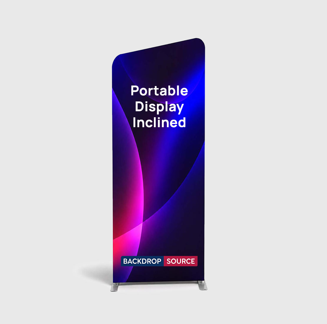 Portable Inclined Fabric Exhibit Display