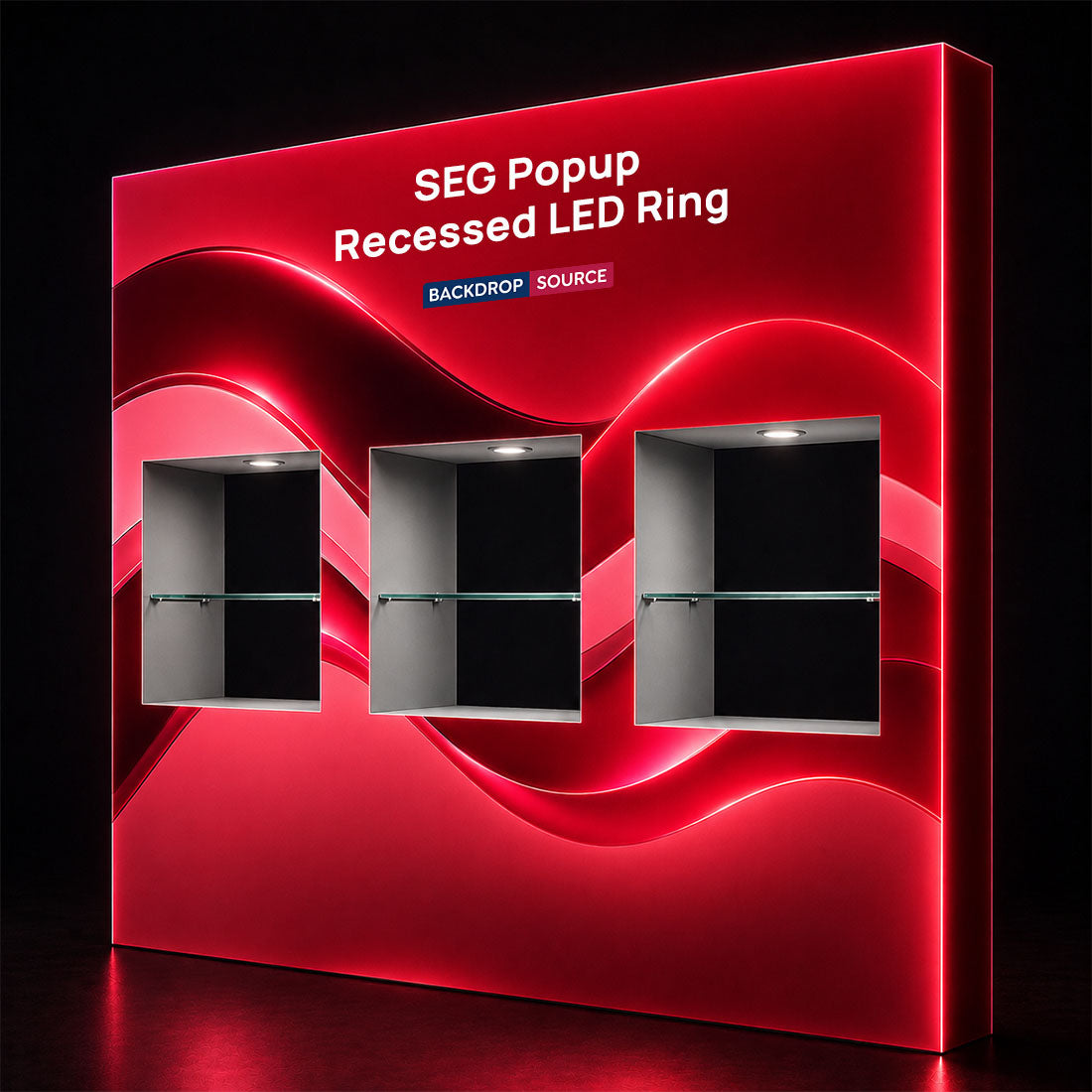 SEG Popup - Internal Showcase with Recessed LED Ring