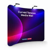 Premium Curved Fabric Backwall Kit with Clamping Lights
