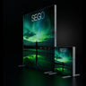 3x3m Backlit SEG Booth Kit with Tall & Short Lightbox Walls