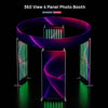 360 View 4 Panel Photo Booth Enclosure Exhibition Display