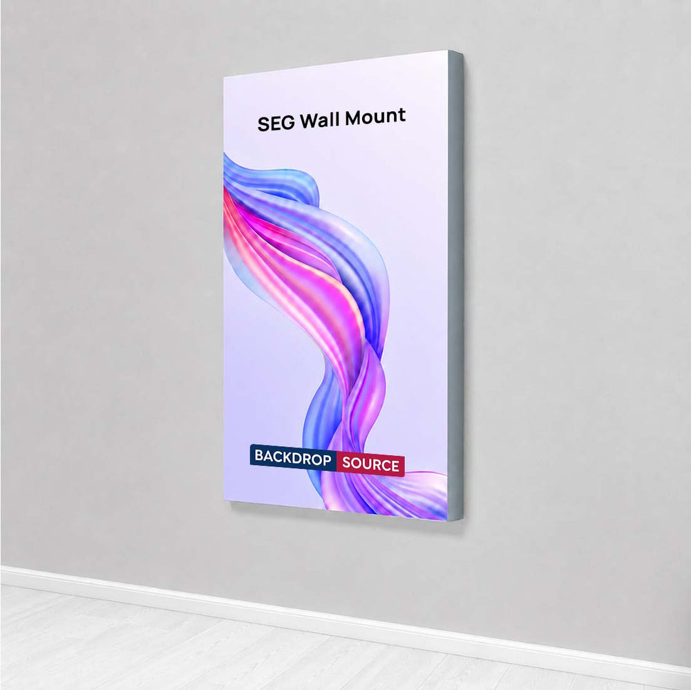 Non-Backlit Wall-Mounted SEG Fabric display - 20mm Depth